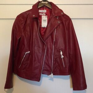 Faux leather jacket